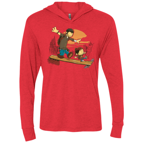 T-Shirts Vintage Red / X-Small Just the 2 of Us Triblend Long Sleeve Hoodie Tee