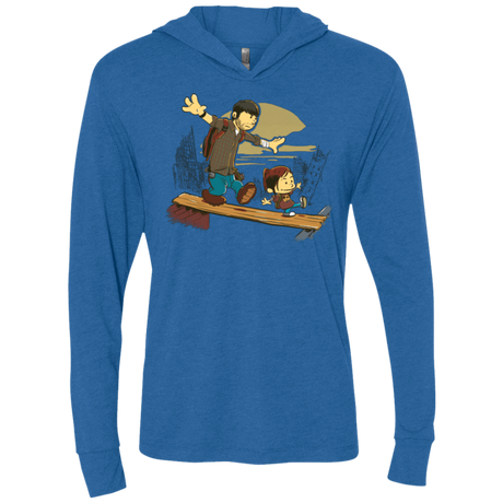 T-Shirts Vintage Royal / X-Small Just the 2 of Us Triblend Long Sleeve Hoodie Tee