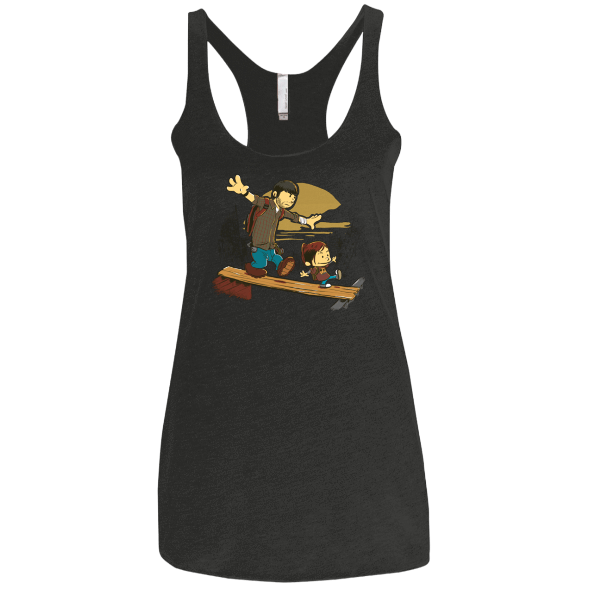 Just the 2 of Us Women's Triblend Racerback Tank