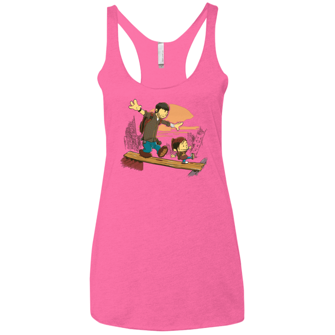 T-Shirts Vintage Pink / X-Small Just the 2 of Us Women's Triblend Racerback Tank