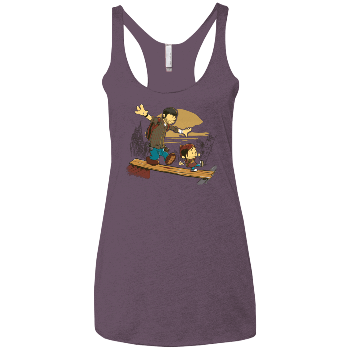 T-Shirts Vintage Purple / X-Small Just the 2 of Us Women's Triblend Racerback Tank