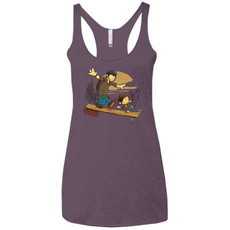 T-Shirts Vintage Purple / X-Small Just the 2 of Us Women's Triblend Racerback Tank