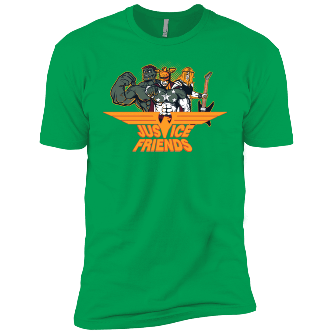 T-Shirts Kelly Green / YXS Justice Friends Boys Premium T-Shirt