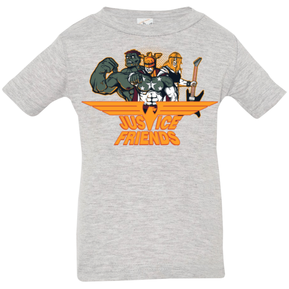 T-Shirts Heather Grey / 6 Months Justice Friends Infant Premium T-Shirt
