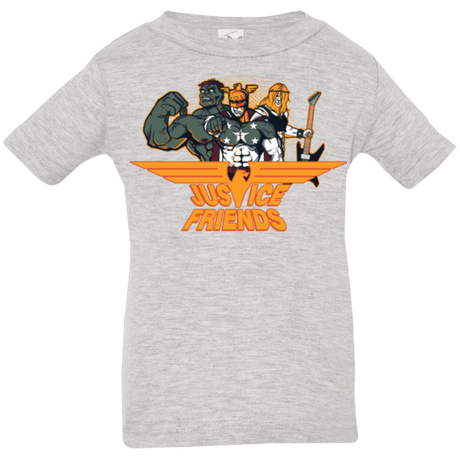 T-Shirts Heather Grey / 6 Months Justice Friends Infant Premium T-Shirt
