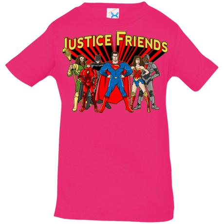 T-Shirts Hot Pink / 6 Months Justice Friends Infant PremiumT-Shirt