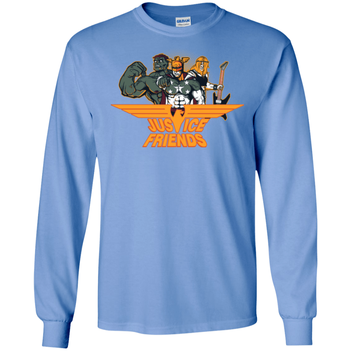 T-Shirts Carolina Blue / S Justice Friends Men's Long Sleeve T-Shirt