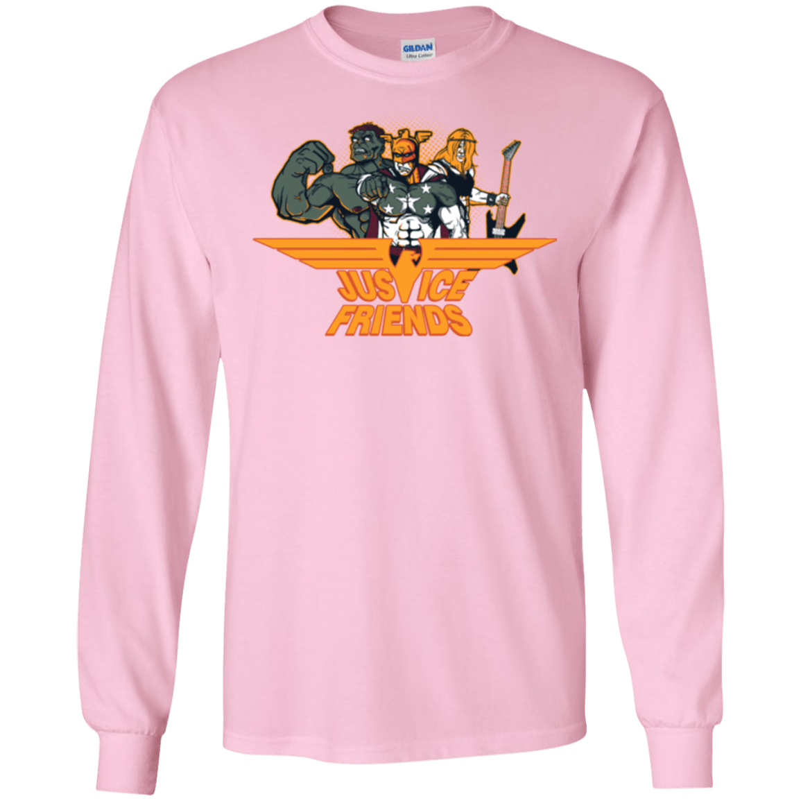 T-Shirts Light Pink / S Justice Friends Men's Long Sleeve T-Shirt