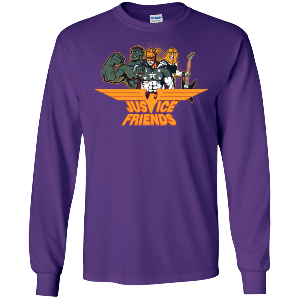 T-Shirts Purple / S Justice Friends Men's Long Sleeve T-Shirt