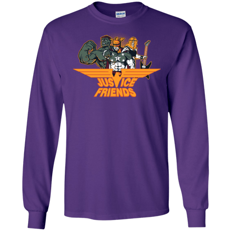 T-Shirts Purple / S Justice Friends Men's Long Sleeve T-Shirt