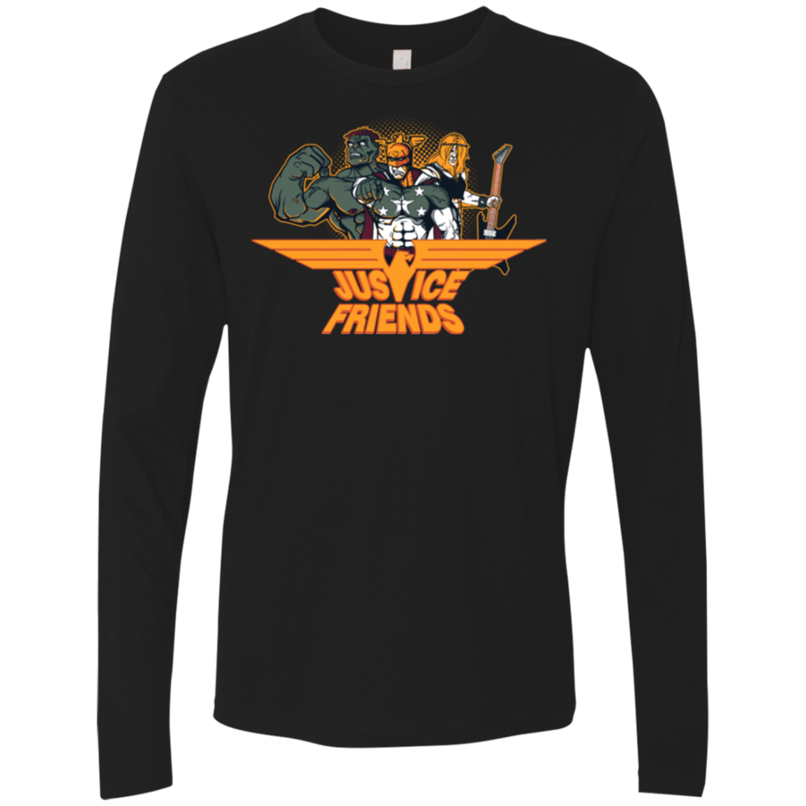 T-Shirts Black / S Justice Friends Men's Premium Long Sleeve