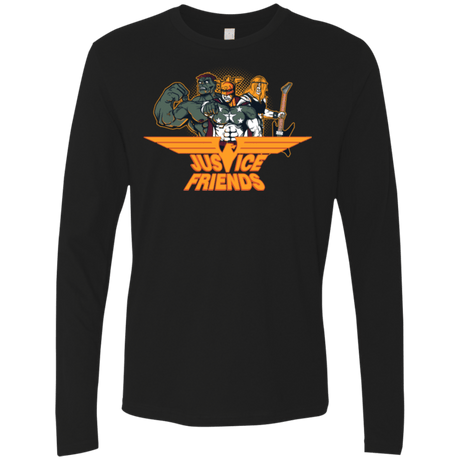 T-Shirts Black / S Justice Friends Men's Premium Long Sleeve