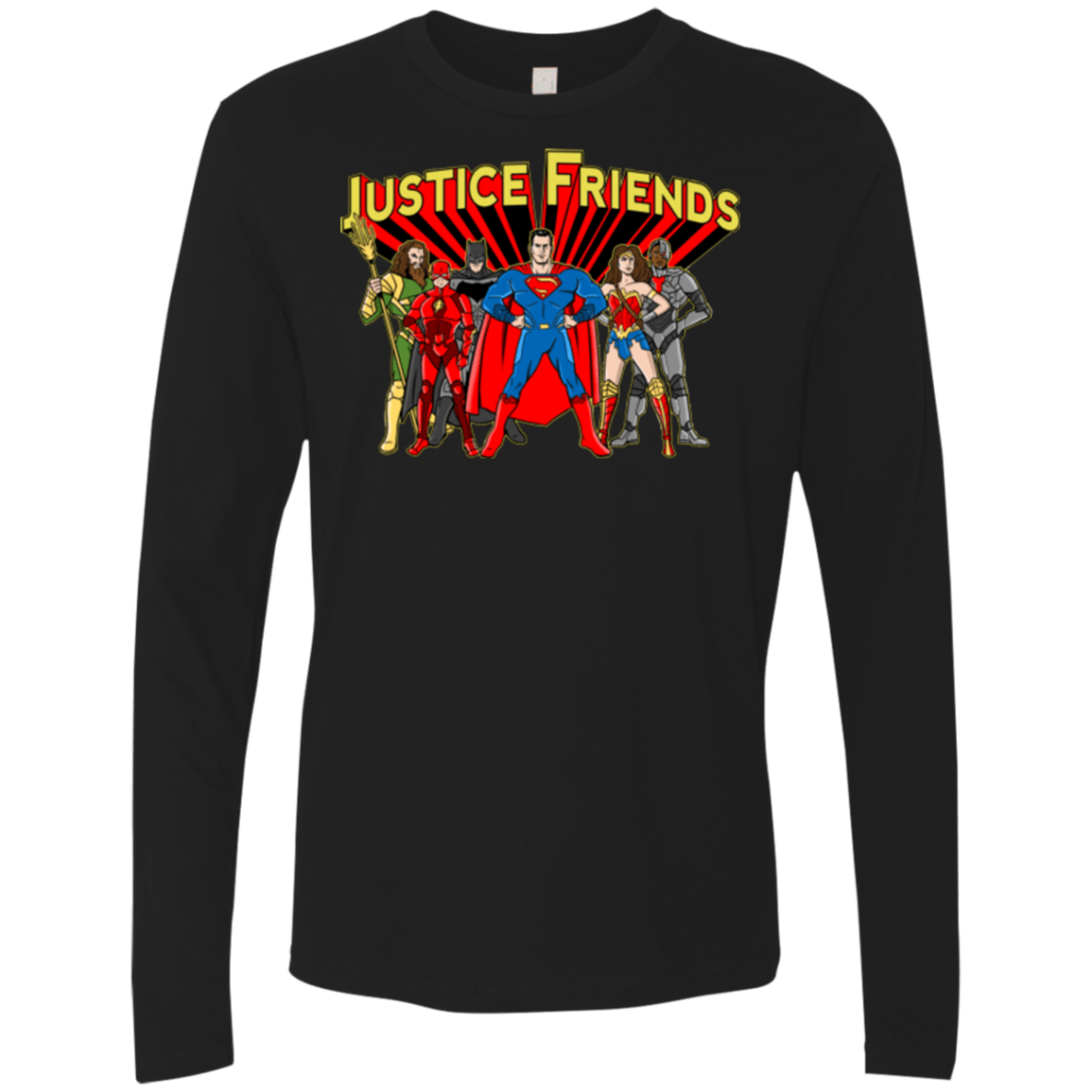 T-Shirts Black / Small Justice Friends Men's Premium Long Sleeve