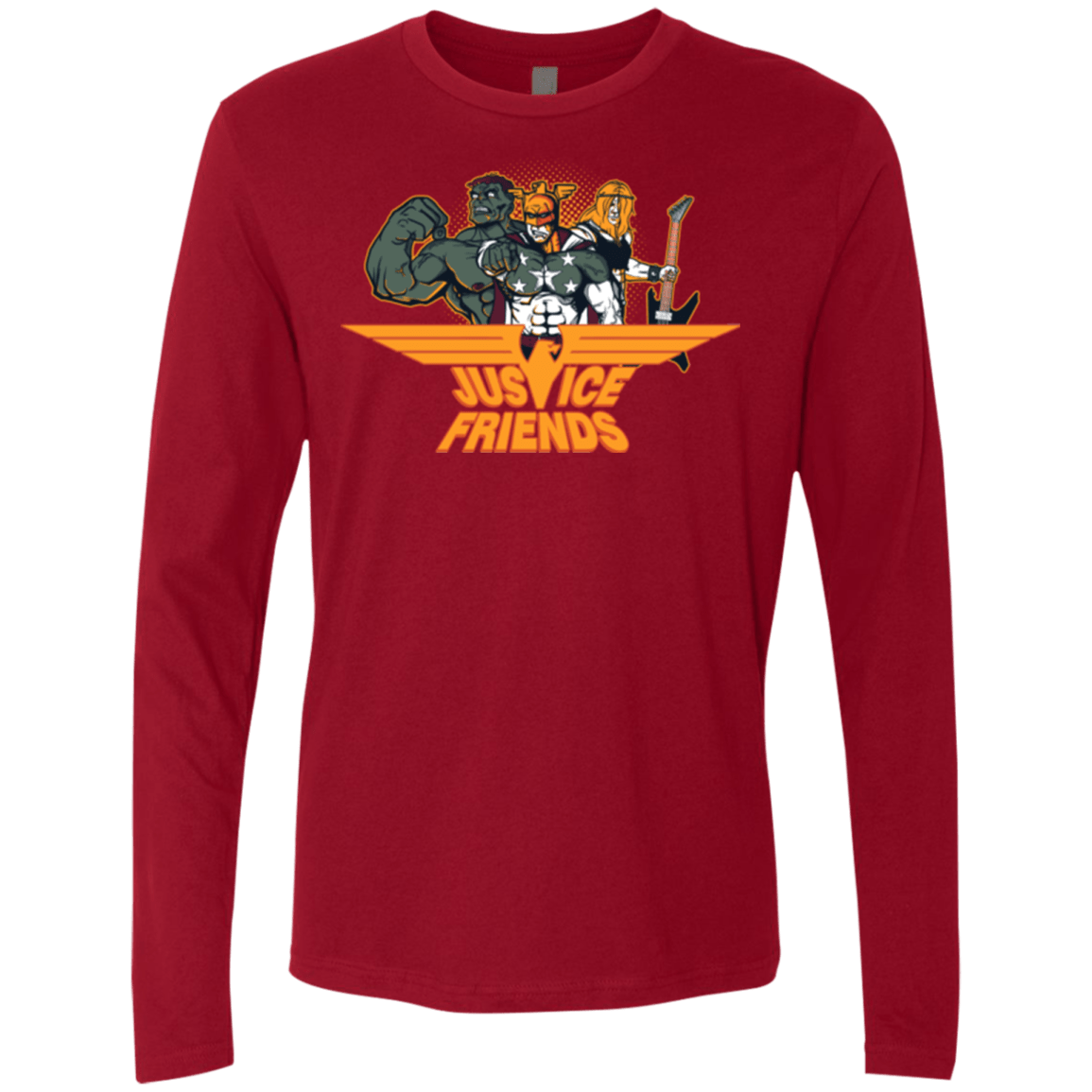 T-Shirts Cardinal / S Justice Friends Men's Premium Long Sleeve