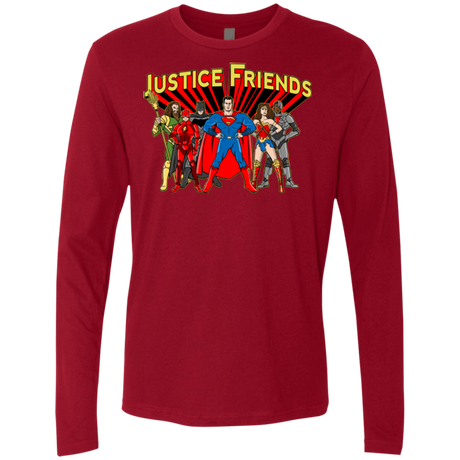 T-Shirts Cardinal / Small Justice Friends Men's Premium Long Sleeve