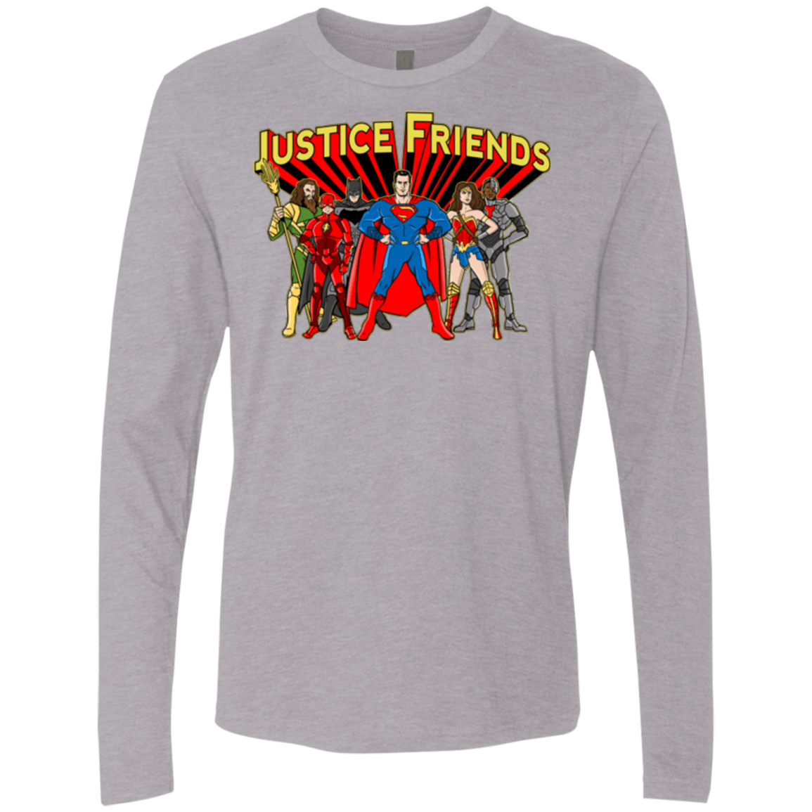T-Shirts Heather Grey / Small Justice Friends Men's Premium Long Sleeve
