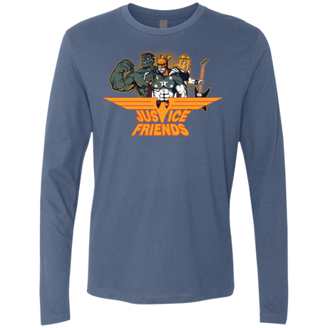 T-Shirts Indigo / S Justice Friends Men's Premium Long Sleeve