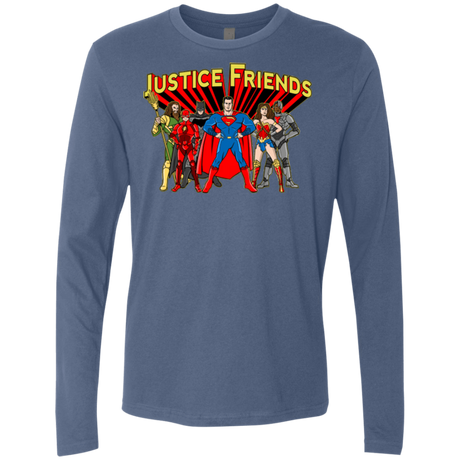 T-Shirts Indigo / Small Justice Friends Men's Premium Long Sleeve