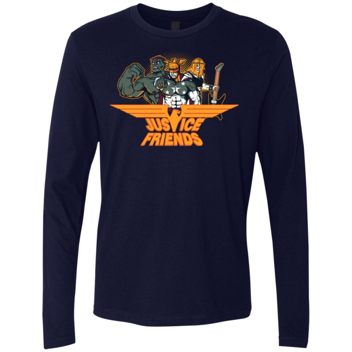T-Shirts Midnight Navy / S Justice Friends Men's Premium Long Sleeve