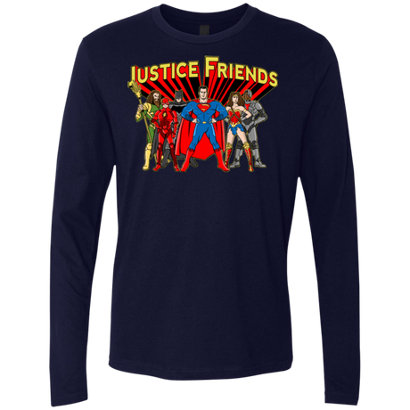 T-Shirts Midnight Navy / Small Justice Friends Men's Premium Long Sleeve