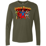 T-Shirts Military Green / Small Justice Friends Men's Premium Long Sleeve