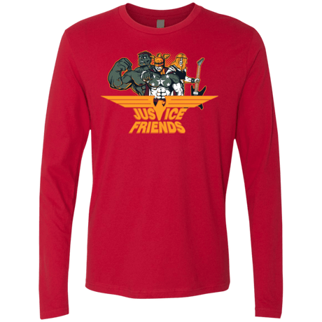 T-Shirts Red / S Justice Friends Men's Premium Long Sleeve