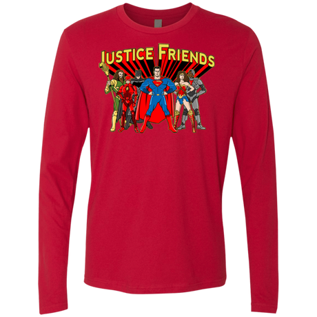 T-Shirts Red / Small Justice Friends Men's Premium Long Sleeve