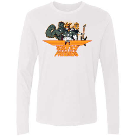 T-Shirts White / S Justice Friends Men's Premium Long Sleeve