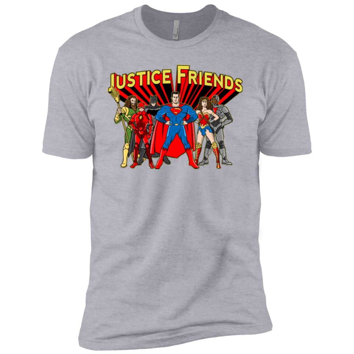 T-Shirts Heather Grey / X-Small Justice Friends Men's Premium T-Shirt