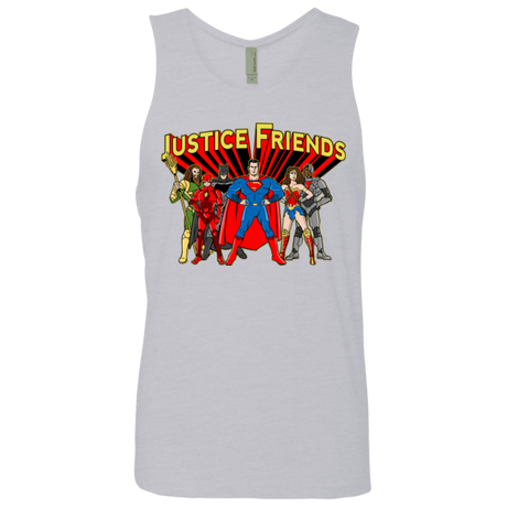 T-Shirts Heather Grey / Small Justice Friends Men's Premium Tank Top