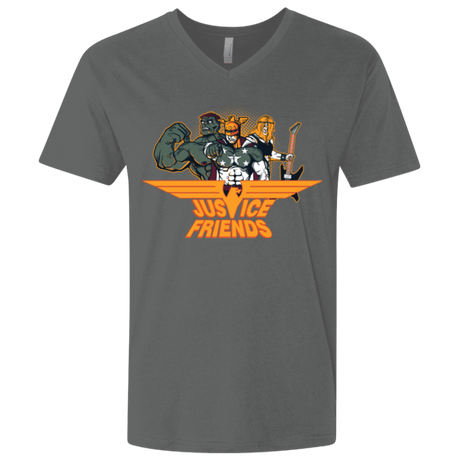 T-Shirts Heavy Metal / X-Small Justice Friends Men's Premium V-Neck