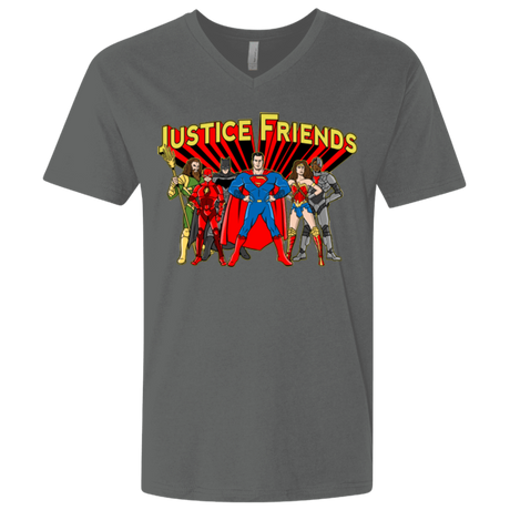 T-Shirts Heavy Metal / X-Small Justice Friends Men's Premium V-Neck