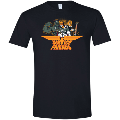 T-Shirts Black / X-Small Justice Friends Men's Semi-Fitted Softstyle