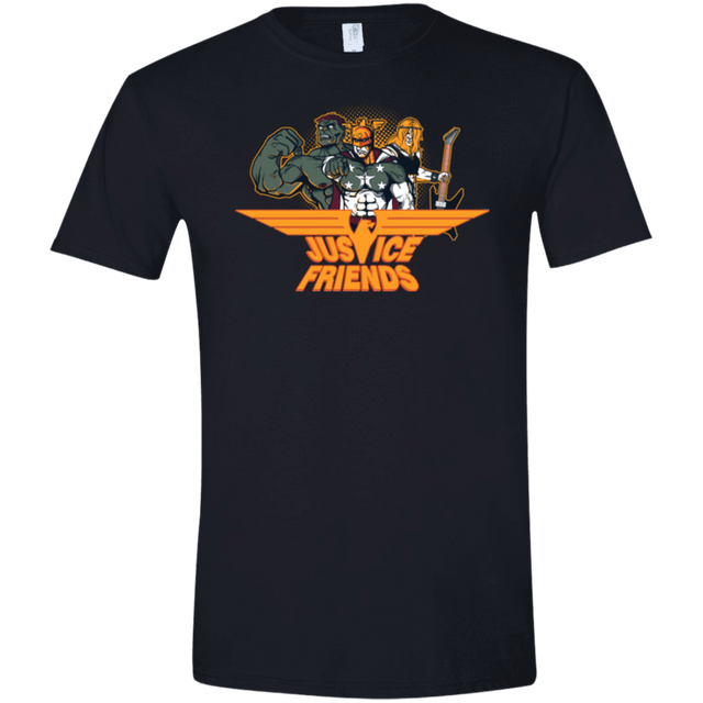 T-Shirts Black / X-Small Justice Friends Men's Semi-Fitted Softstyle