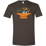 T-Shirts Dark Chocolate / S Justice Friends Men's Semi-Fitted Softstyle