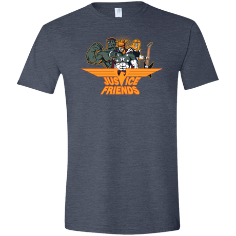 T-Shirts Heather Navy / S Justice Friends Men's Semi-Fitted Softstyle