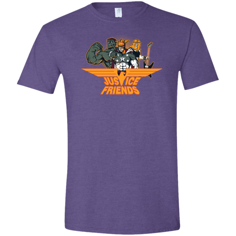 T-Shirts Heather Purple / S Justice Friends Men's Semi-Fitted Softstyle