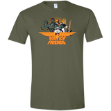 T-Shirts Military Green / S Justice Friends Men's Semi-Fitted Softstyle