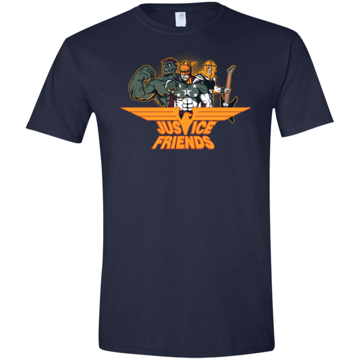 T-Shirts Navy / X-Small Justice Friends Men's Semi-Fitted Softstyle