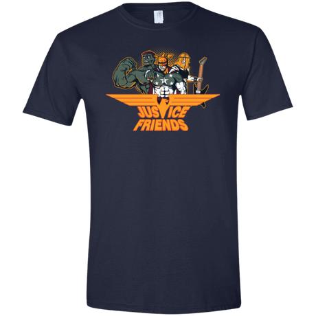 T-Shirts Navy / X-Small Justice Friends Men's Semi-Fitted Softstyle