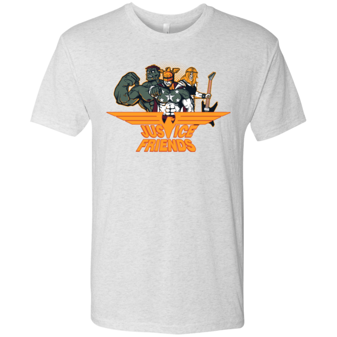 T-Shirts Heather White / S Justice Friends Men's Triblend T-Shirt