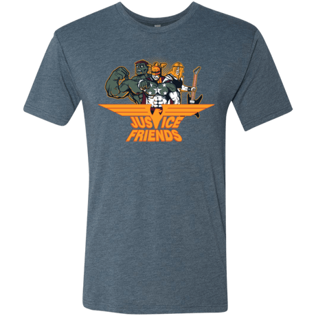 T-Shirts Indigo / S Justice Friends Men's Triblend T-Shirt