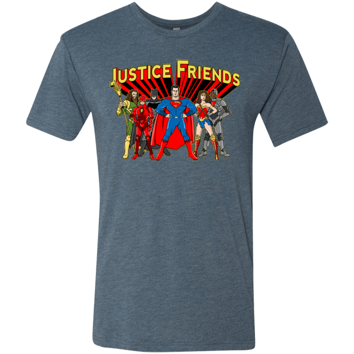 T-Shirts Indigo / Small Justice Friends Men's Triblend T-Shirt