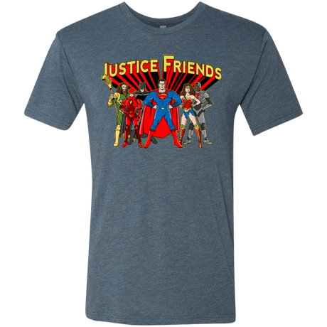 T-Shirts Indigo / Small Justice Friends Men's Triblend T-Shirt