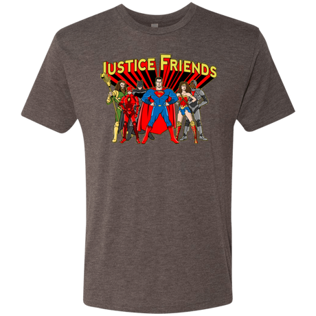 T-Shirts Macchiato / Small Justice Friends Men's Triblend T-Shirt