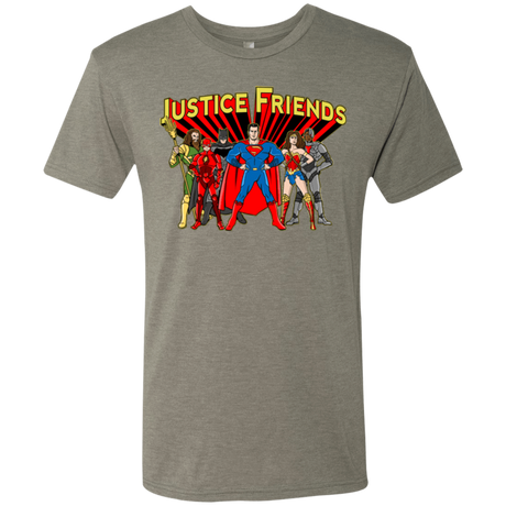 T-Shirts Venetian Grey / Small Justice Friends Men's Triblend T-Shirt