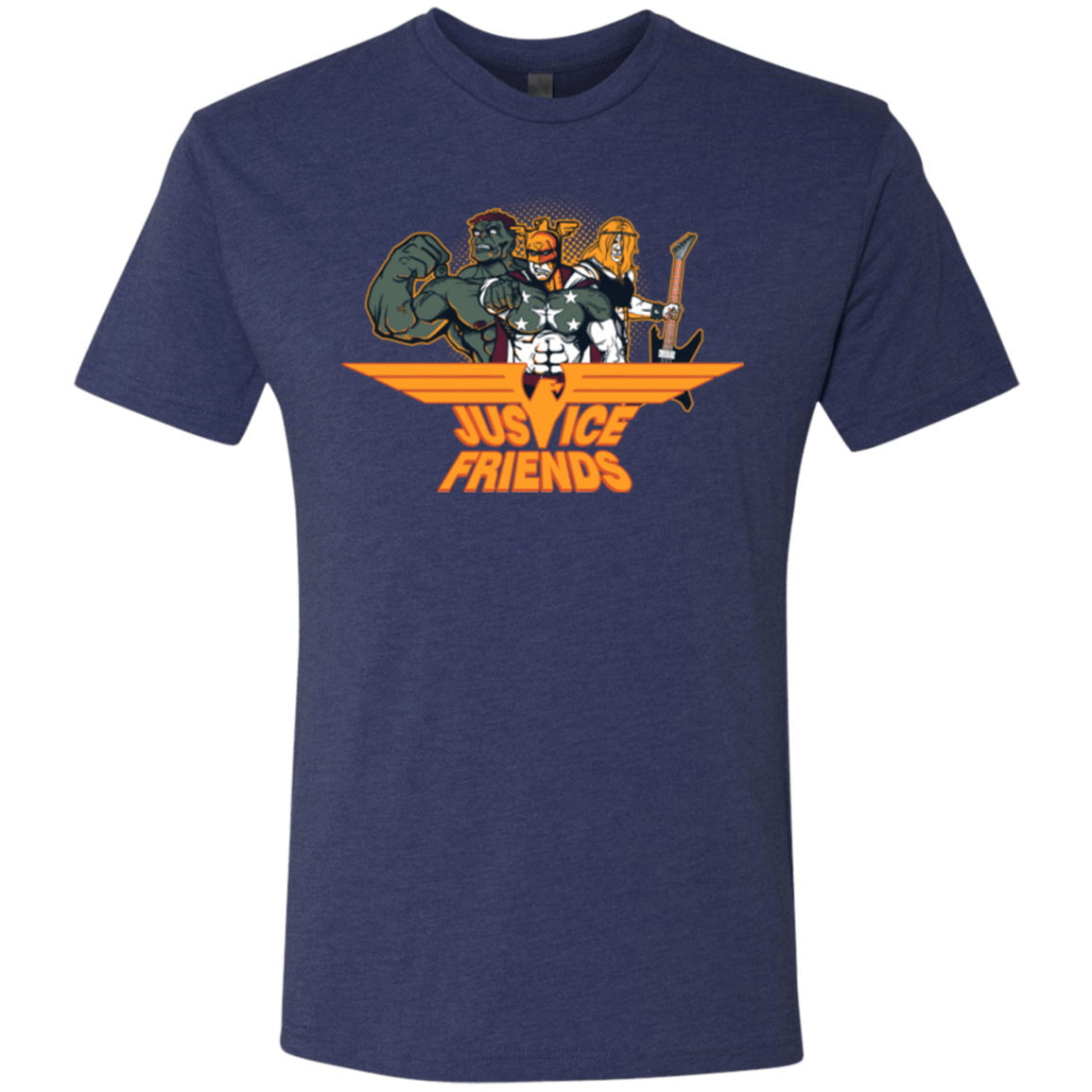 T-Shirts Vintage Navy / S Justice Friends Men's Triblend T-Shirt