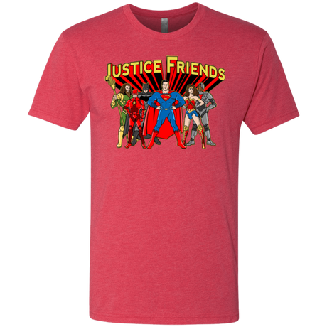 T-Shirts Vintage Red / Small Justice Friends Men's Triblend T-Shirt