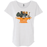 T-Shirts Heather White / X-Small Justice Friends Triblend Dolman Sleeve
