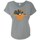 T-Shirts Premium Heather / X-Small Justice Friends Triblend Dolman Sleeve